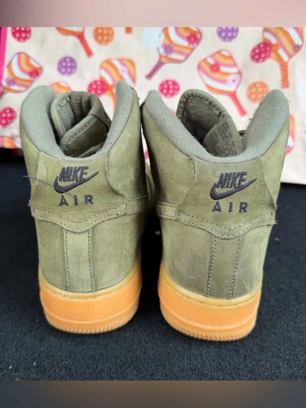 NIKE AIR FORCE 1 HIGH WB GS 922066-202 Youth Size 6 Olive Green
